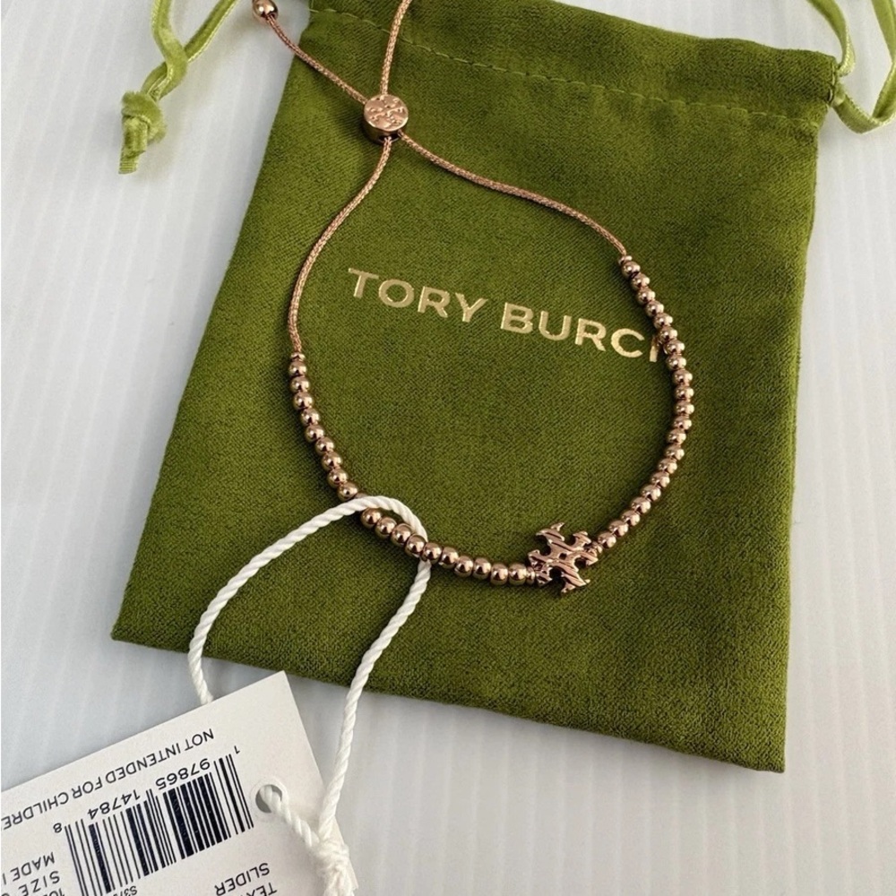 Tory Burch Textured Rope Logo Slider